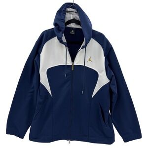 Nike Air Jordan Jumpman Full Zip Track Jacket Large Blue White Streetwear